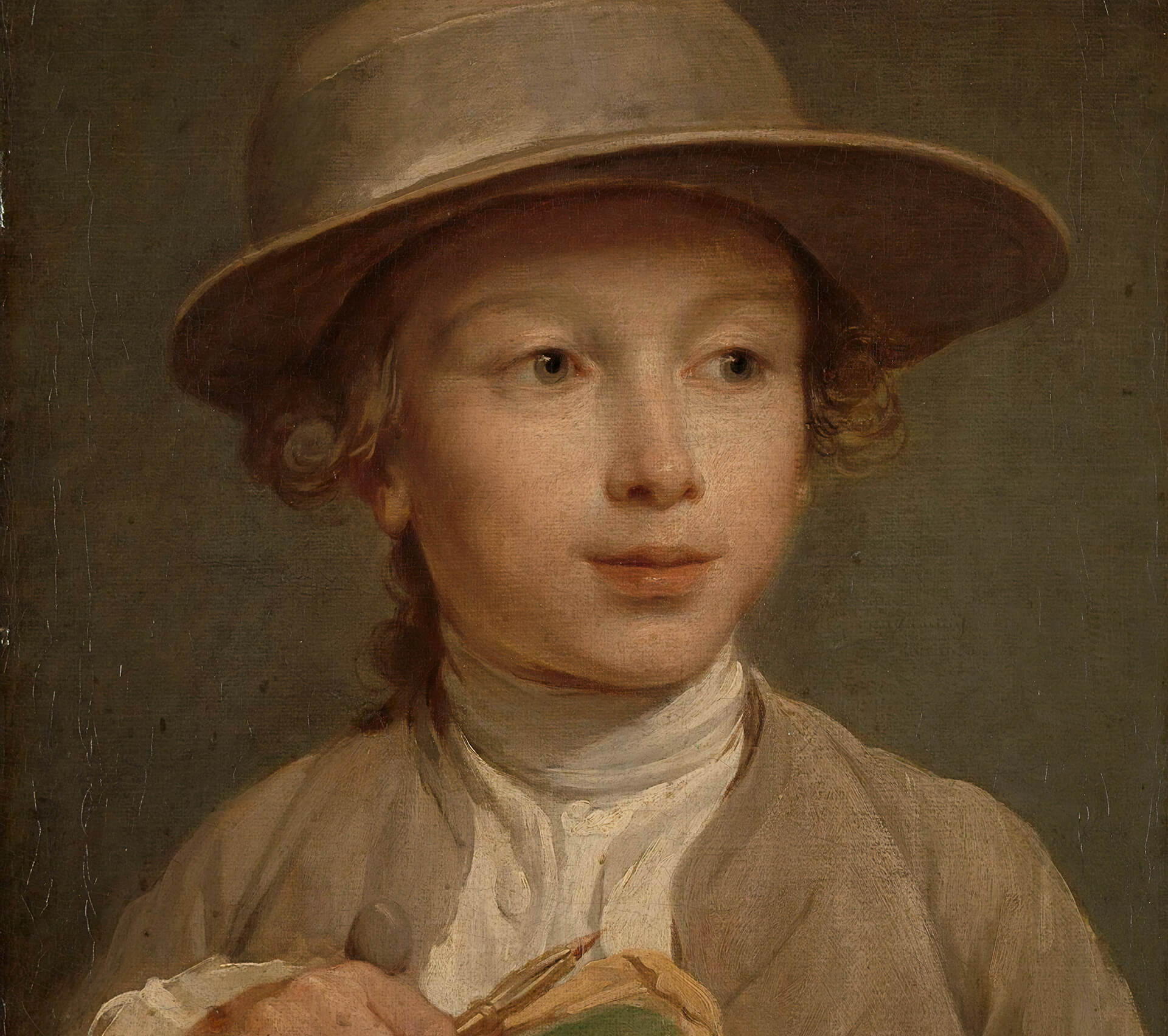 Portrait of a Young Boy in a Hat